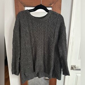 Urban Outfitter’s BDG Women’s Grey Cable-Knit Sweater - Size Medium
